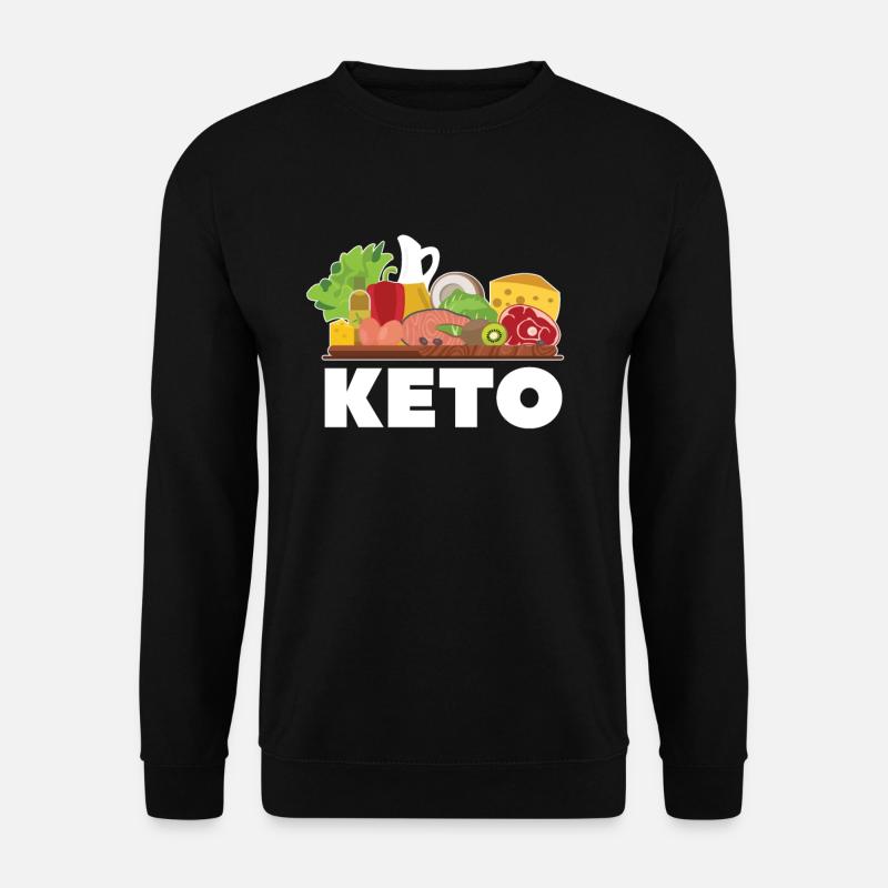 Keto Diät Lebensmittel - Unisex Pullover - Schwarz