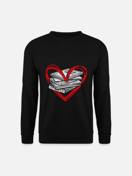 Lesen Liebe - Unisex Pullover - Schwarz