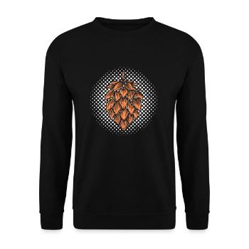 beer - Unisex Sweatshirt - black - Front - Alina (178cm) & Michal (187cm)