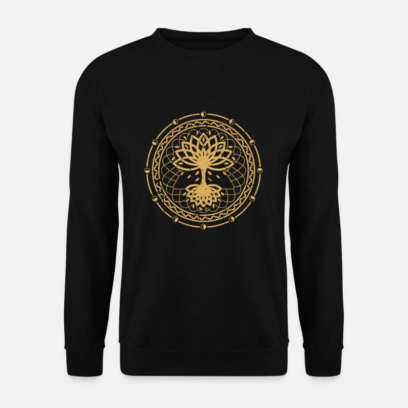 Achtsamkeit Seelenfrieden - Unisex Pullover - Schwarz
