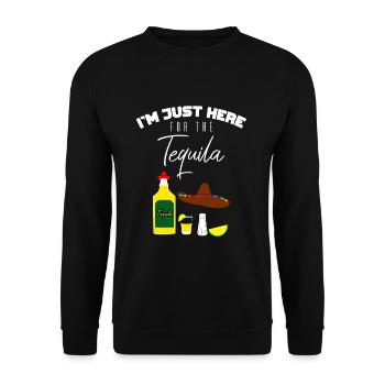 Tequila Getränk - Unisex Pullover - Schwarz - Vorne - Alina (178cm) & Michal (187cm)