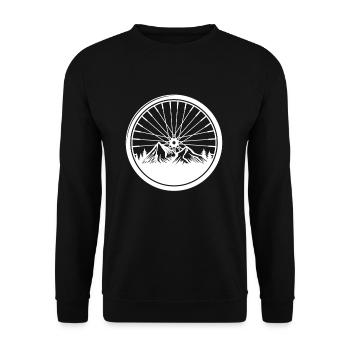 Cycling Cycling - Unisex Sweatshirt - black - Front - Alina (178cm) & Michal (187cm)