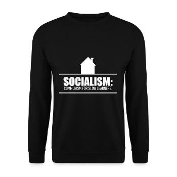Communism socialist - Unisex Sweatshirt - black - Front - Alina (178cm) & Michal (187cm)