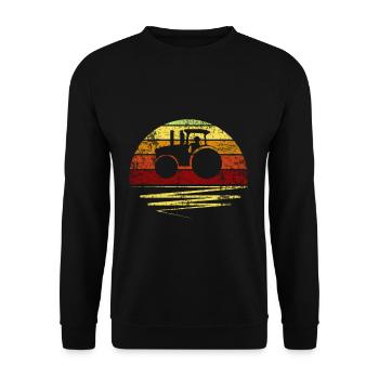 agriculteur - Sweat-shirt Unisexe - noir - Devant - Alina (178cm) & Michal (187cm)