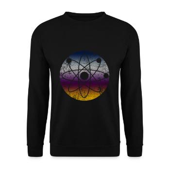 physics - Unisex Sweatshirt - black - Front - Alina (178cm) & Michal (187cm)
