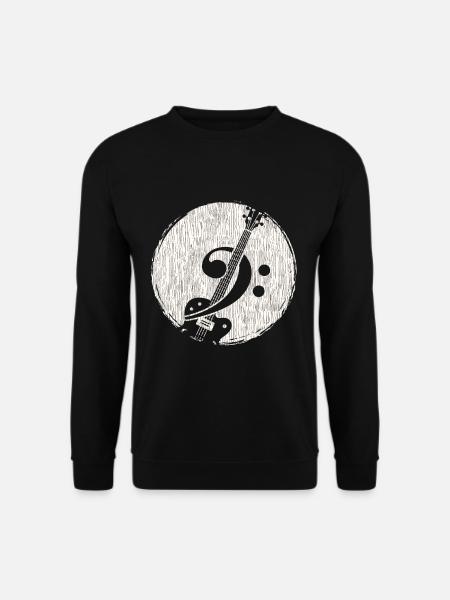 Bassgitarre - Unisex Pullover - Schwarz