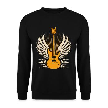 Mouches de guitare - Sweat-shirt Unisexe - noir - Devant - Alina (178cm) & Michal (187cm)