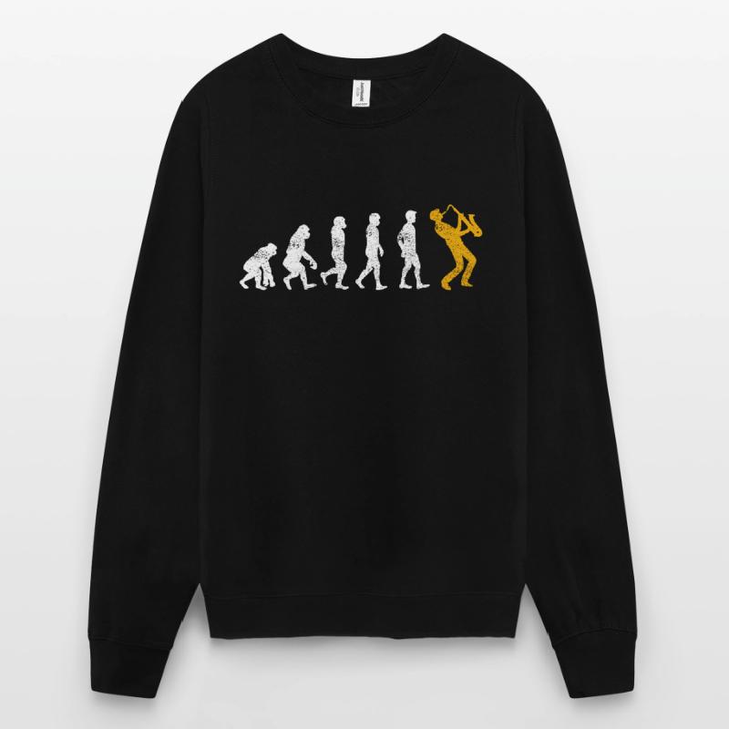 Saxophone Evolution Unisex Sweatshirt