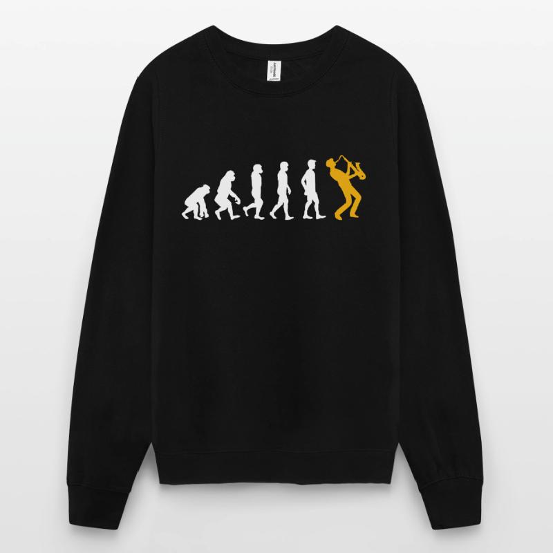 Evolution saxophone Unisex Sweatshirt