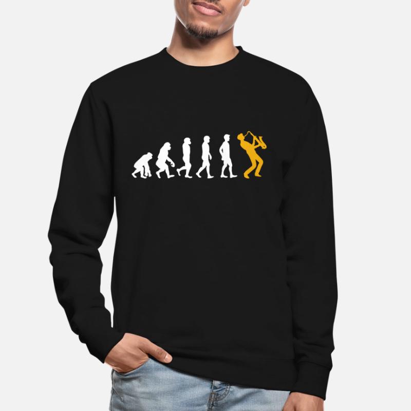 Evolution saxophone Unisex Sweatshirt