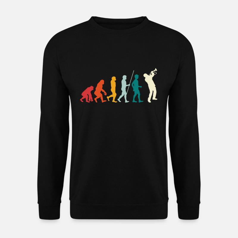 Evolution Trompete - Unisex Pullover - Schwarz
