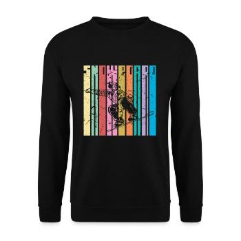 Snowboarden - Unisex Pullover - Schwarz - Vorne - Alina (178cm) & Michal (187cm)