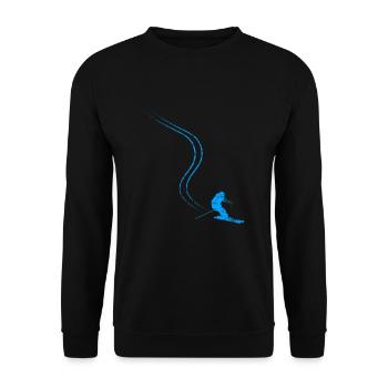 Skieur - Sweat-shirt Unisexe - noir - Devant - Alina (178cm) & Michal (187cm)