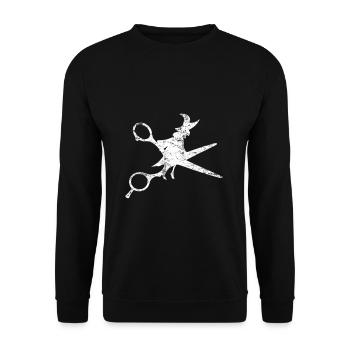 Coiffeuse sorcière - Sweat-shirt Unisexe - noir - Devant - Alina (178cm) & Michal (187cm)