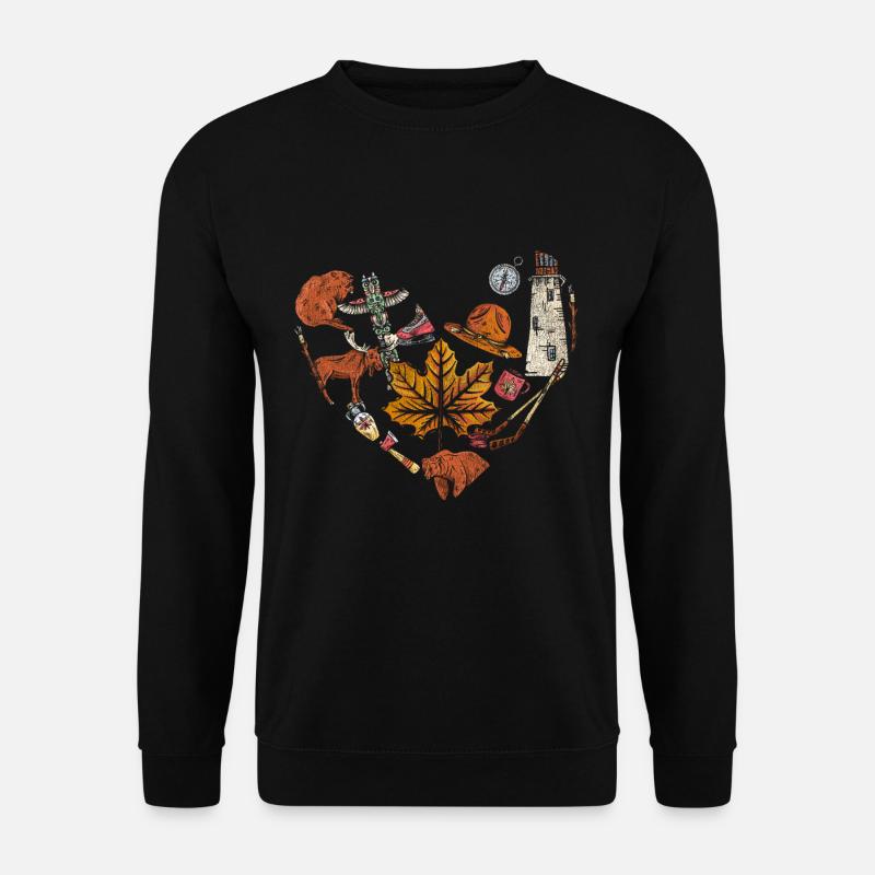 Canada heart - Unisex Sweatshirt - black