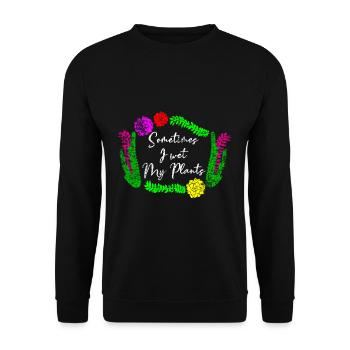 Jardiniers Plantes Eau - Sweat-shirt Unisexe - noir - Devant - Alina (178cm) & Michal (187cm)
