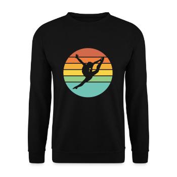 Gymnastics Sports - Unisex Sweatshirt - black - Front - Alina (178cm) & Michal (187cm)