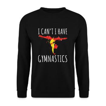 Gymnastics Gymnasts - Unisex Sweatshirt - black - Front - Alina (178cm) & Michal (187cm)