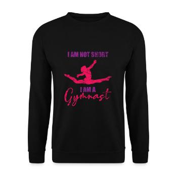Gymnastics sizes - Unisex Sweatshirt - black - Front - Alina (178cm) & Michal (187cm)
