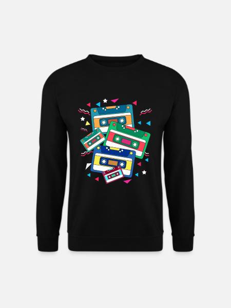 80er Musikrichtung - Unisex Pullover - Schwarz