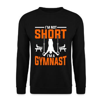 Gymnastics size - Unisex Sweatshirt - black - Front - Alina (178cm) & Michal (187cm)