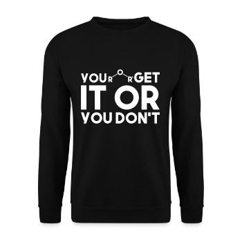 Chemistry laws - Unisex Sweatshirt - black - Front - Alina (178cm) & Michal (187cm)