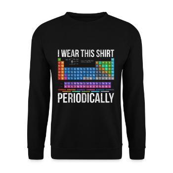 Tenue de chimie - Sweat-shirt Unisexe - noir - Devant - Alina (178cm) & Michal (187cm)