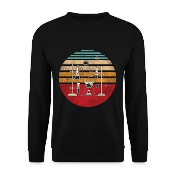 chemistry - Unisex Sweatshirt - black - Front - Alina (178cm) & Michal (187cm)