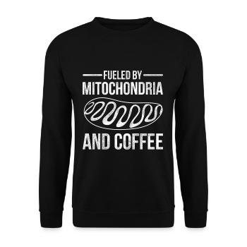 Biology mitochondria - Unisex Sweatshirt - black - Front - Alina (178cm) & Michal (187cm)