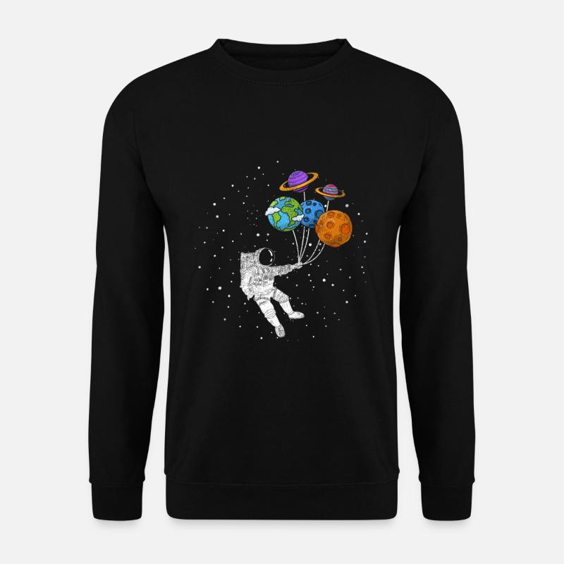 Astronomie Astronaut - Unisex Pullover - Schwarz