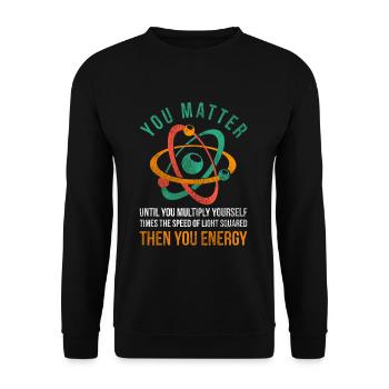 Physics possibilities - Unisex Sweatshirt - black - Front - Alina (178cm) & Michal (187cm)