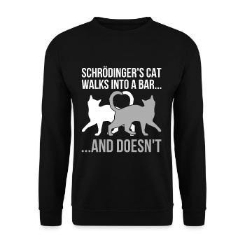 Physique Schrödinger - Sweat-shirt Unisexe - noir - Devant - Alina (178cm) & Michal (187cm)