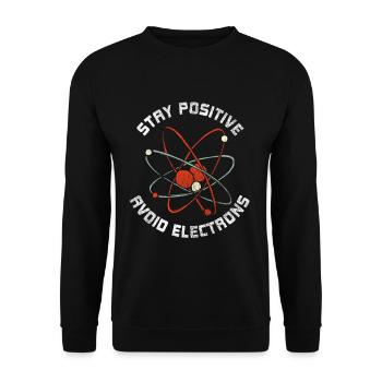 physics - Unisex Sweatshirt - black - Front - Alina (178cm) & Michal (187cm)