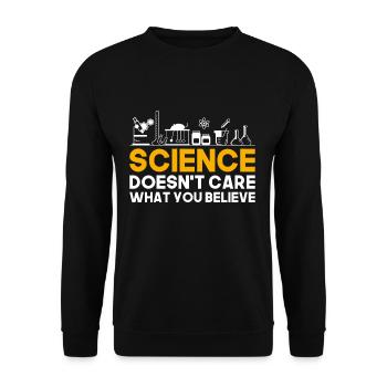 Science Religion - Sweat-shirt Unisexe - noir - Devant - Alina (178cm) & Michal (187cm)