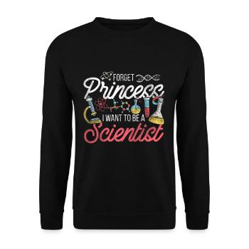 Wissenschaft Prinzessin - Unisex Pullover - Schwarz - Vorne - Alina (178cm) & Michal (187cm)