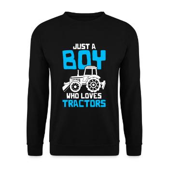 Bauer tractor - Unisex Sweatshirt - black - Front - Alina (178cm) & Michal (187cm)