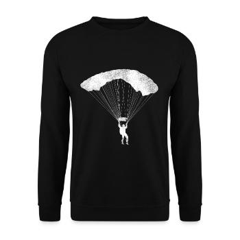 Paragliding - Unisex Pullover - Schwarz - Vorne - Alina (178cm) & Michal (187cm)