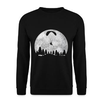 Lune parapente - Sweat-shirt Unisexe - noir - Devant - Alina (178cm) & Michal (187cm)