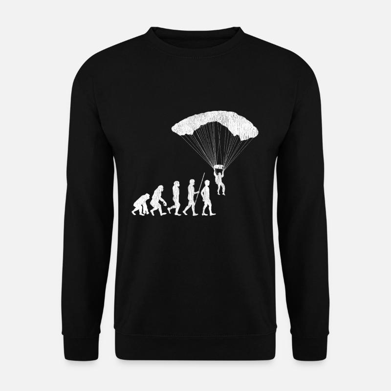 Evolution du parapente - Sweat-shirt Unisexe - noir