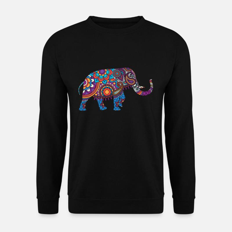 Elephants India animals - Unisex Sweatshirt - black