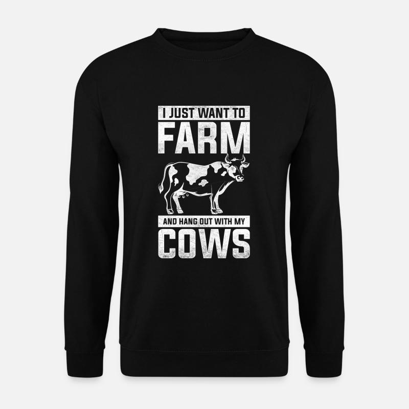Kuh - Unisex Pullover - Schwarz