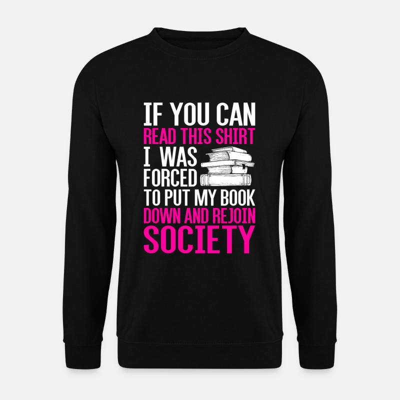 Bücher - Unisex Pullover - Schwarz