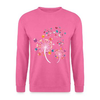 Book dandelion chapter - Unisex Sweatshirt - pink - Front