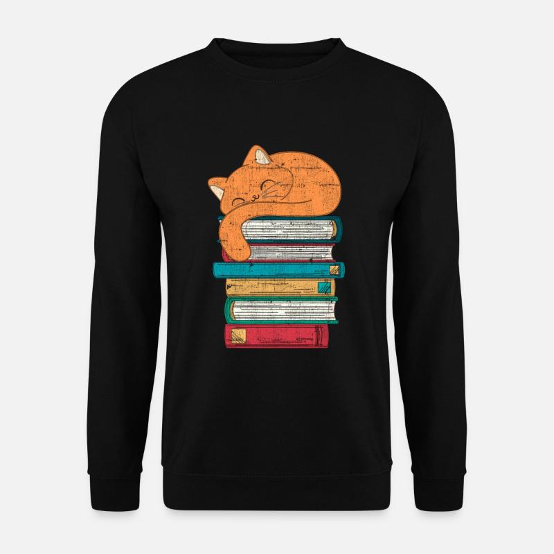 Book Cat - Unisex Sweatshirt - black