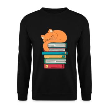 Buch Mieze - Unisex Pullover - Schwarz - Vorne - Alina (178cm) & Michal (187cm)