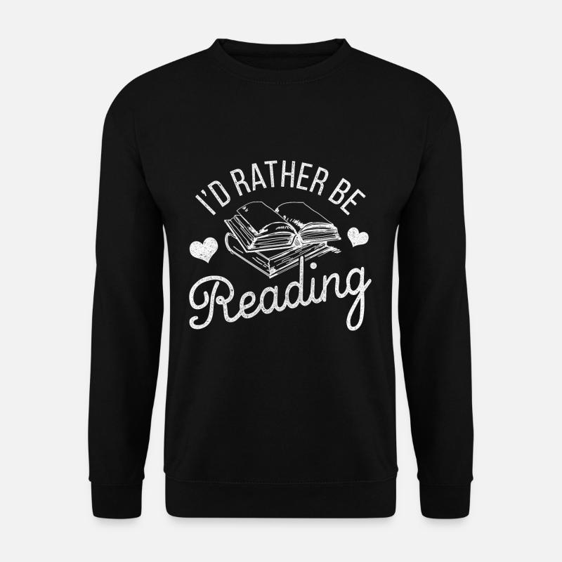 Buch Bücher Lesen - Unisex Pullover - Schwarz
