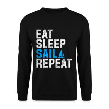 Segeln - Unisex Pullover - Schwarz - Vorne - Alina (178cm) & Michal (187cm)