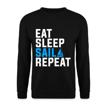 Voilier - Sweat-shirt Unisexe - noir - Devant - Alina (178cm) & Michal (187cm)