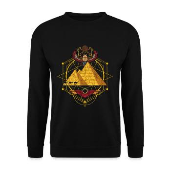 Pyramide d'Egypte - Sweat-shirt Unisexe - noir - Devant - Alina (178cm) & Michal (187cm)