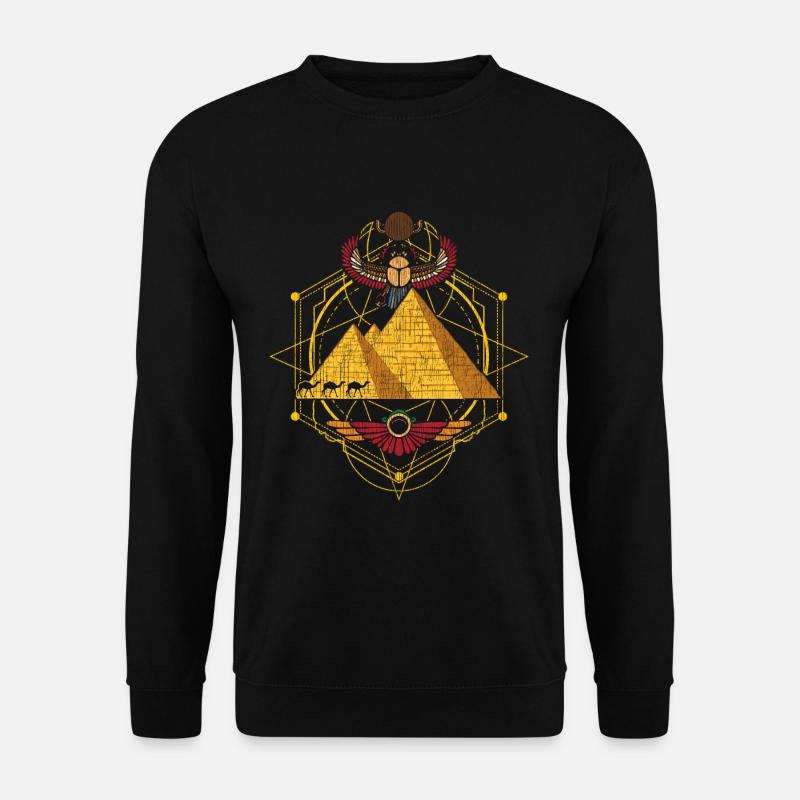 Ägypten Pyramide - Unisex Pullover - Schwarz